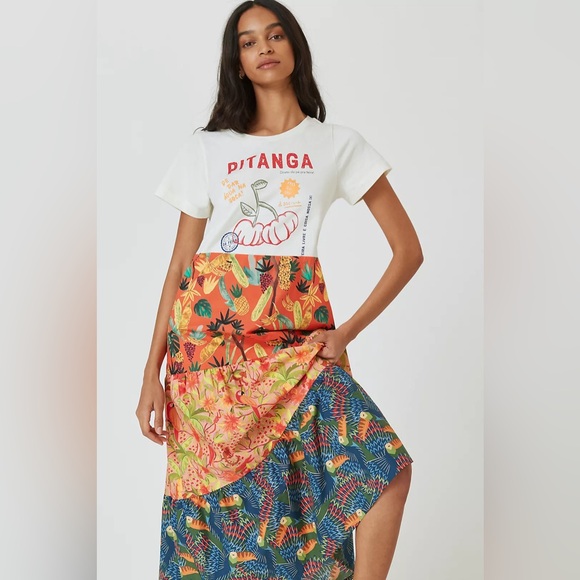 New Farm x Anthropologie T-Shirt Maxi Dress Size S